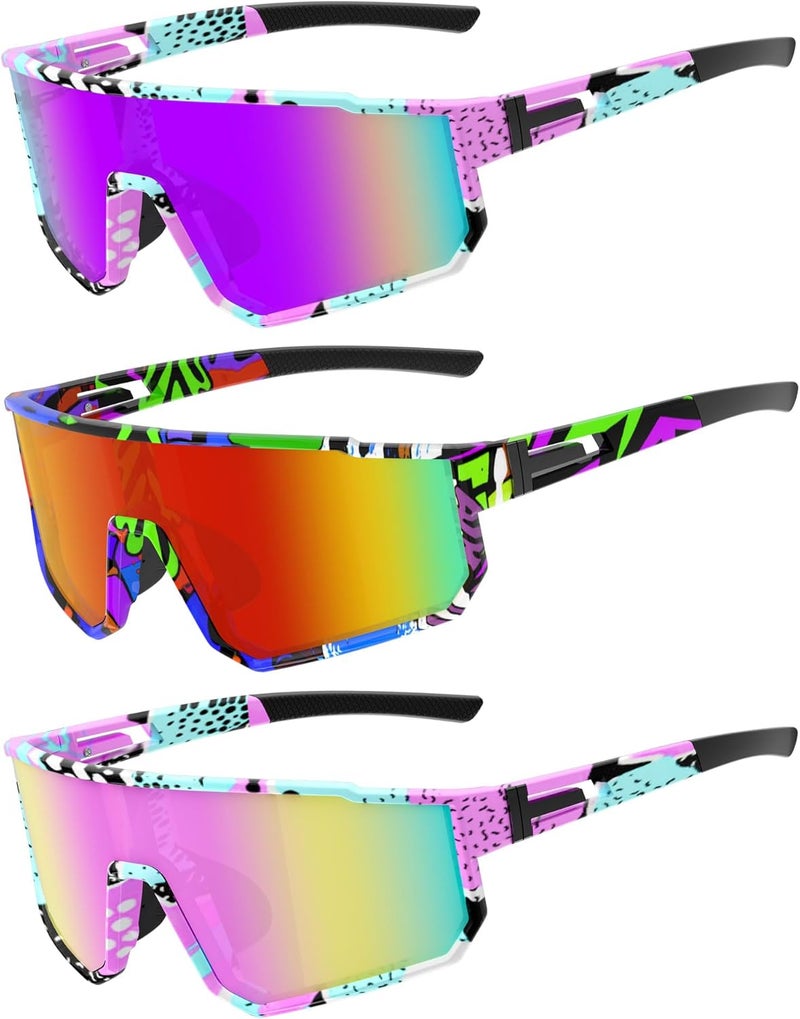 Derowern Youth Baseball Sunglasses, Kids Polarized Sports Sunglasses,UV400 Protection Glasses for Boys Girls Softball Cycling - Image 1